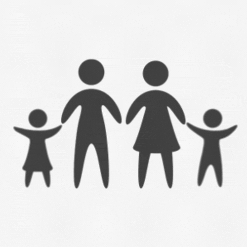 Icon Familie mit Kindern