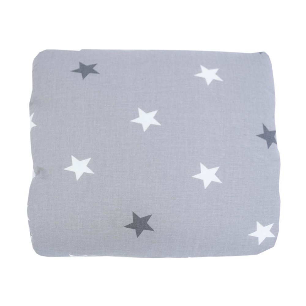 Mini-Stillkissen Sternenmuster grau/weiß