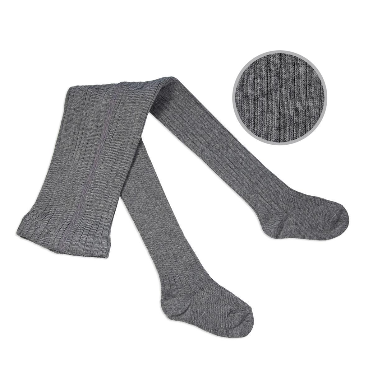 Baby Strumpfhose grau gerippt 98-104, Bekleidung, Strumpfwaren, Socke